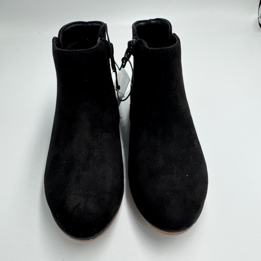 NWT Cat & Jack Toddler Girls 11 Black Formal Ankle Booties Boots Shoes - Picture 2 of 7